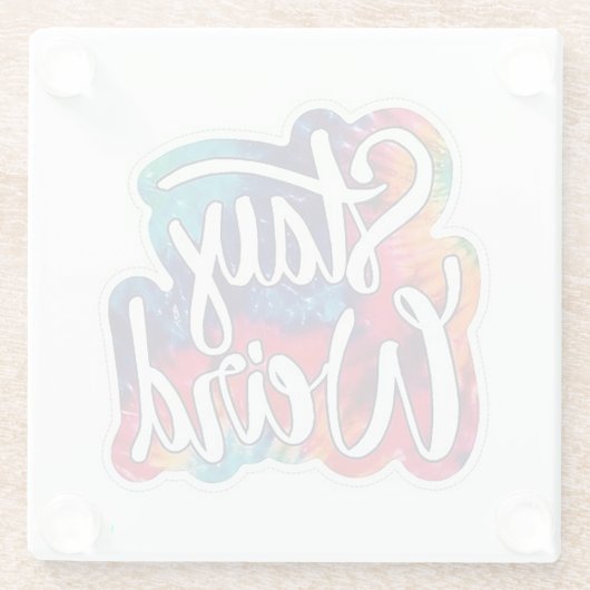 Dessous-de-verre En Verre Reste bizarre (Dos)