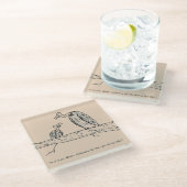 Dessous-de-verre En Verre Restes (Incliné)