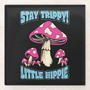 Dessous-de-verre En Verre Restez Trippy ! Petit Hippie