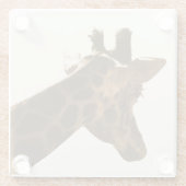 Dessous-de-verre En Verre Reticuler profil Giraffe (Dos)