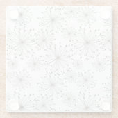 Dessous-de-verre En Verre Rétro arrière - plan floral (Dos)