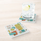 Dessous-de-verre En Verre Rétro classique (Incliné)