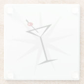 Dessous-de-verre En Verre Retro Martini (Dos)