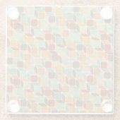 Dessous-de-verre En Verre Rétro motif géométrique 4 (Dos)