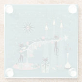 Dessous-de-verre En Verre Retro Naughty Noël © studioxtine (Dos)