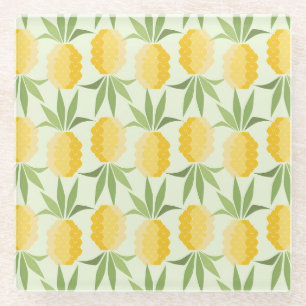 Dessous-de-verre En Verre Rétros ananas