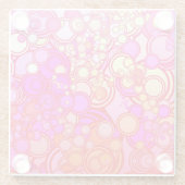 Dessous-de-verre En Verre Rétros cercles (Dos)