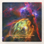 Dessous-de-verre En Verre Rho Ophiuchi Cloud Complex - James Webb NIRCam (Devant)