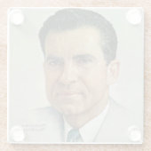 Dessous-de-verre En Verre Richard Milhouse Nixon (Dos)