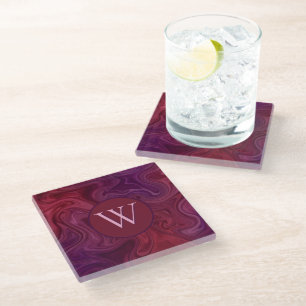 Dessous-de-verre En Verre Riche Fleur de Vigne Bourguignonne Bio