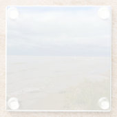 Dessous-de-verre En Verre Rive du lac Michigan, Sheyboygan, WI (Dos)