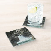 Dessous-de-verre En Verre Roaring River Falls, King's Canyon, CA (Incliné)