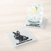 Dessous-de-verre En Verre Rock lapin (Incliné)