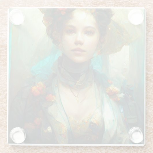 Dessous-de-verre En Verre Rococo Future Imaginaire Sci-Fi (Dos)