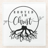 Dessous-de-verre En Verre Rooted in Christ (Devant)