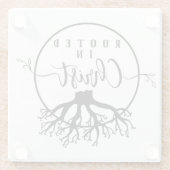 Dessous-de-verre En Verre Rooted in Christ (Dos)