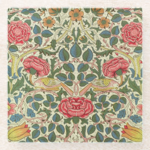 Dessous-de-verre En Verre "Rose", 1883 (coton imprimé)