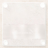 Dessous-de-verre En Verre Rose Gold Glam Leopard (Dos)