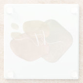 Dessous-de-verre En Verre Rose Gold Parties scintillant Formes Abstraites Mo (Dos)