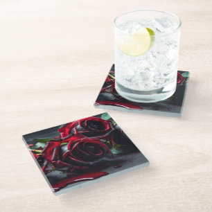 Dessous-de-verre En Verre Rose gothique
