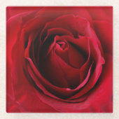 Dessous-de-verre En Verre rose rouge profonde (Devant)