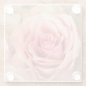 Dessous-de-verre En Verre Rose souple (Dos)