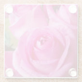 Dessous-de-verre En Verre Roses roses vives (Dos)