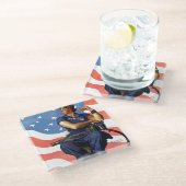 Dessous-de-verre En Verre Rosie la riveteuse (Incliné)