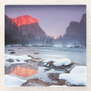 Dessous-de-verre En Verre Rouge d'Omega