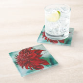 Dessous-de-verre En Verre Rouge en furie (Incliné)