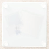 Dessous-de-verre En Verre Roulement des carrés Fibonacci (Dos)