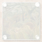 Dessous-de-verre En Verre Rousseau Jungle Tropical Tiger Art (Dos)