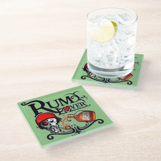 Dessous-de-verre En Verre Rum lover (Incliné)