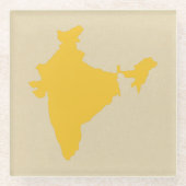Dessous-de-verre En Verre Saffron Spice Moods Inde (Devant)