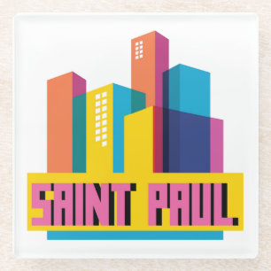 Dessous-de-verre En Verre Saint Paul dans la conception