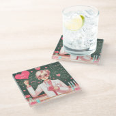 Dessous-de-verre En Verre Saint Valentin (Incliné)