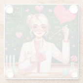 Dessous-de-verre En Verre Saint Valentin (Dos)