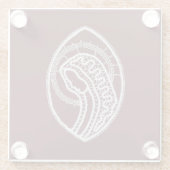 Dessous-de-verre En Verre Sainte Vierge Marie, dentelle (Dos)