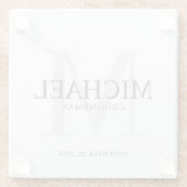 Dessous-de-verre En Verre Salons personnalisés (Dos)