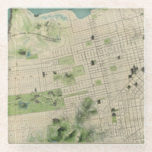 Dessous-de-verre En Verre San Francisco