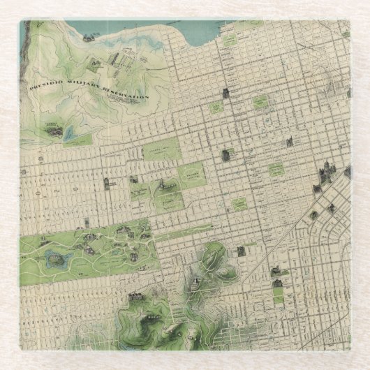 Dessous-de-verre En Verre San Francisco (Devant)