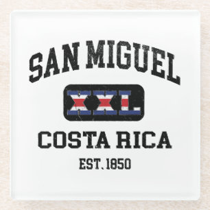 Dessous-de-verre En Verre San Miguel, Costa Rica - XXL Athlétique