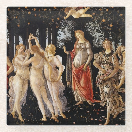 Dessous-de-verre En Verre Sandro Botticelli - La Primavera (Devant)