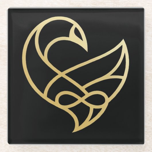 Dessous-de-verre En Verre Sankofa Ascension Sankofa Bird Coasters (Devant)