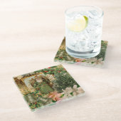 Dessous-de-verre En Verre Santa Claus Noël Antiquité Belle Art (Incliné)