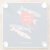 Dessous-de-verre En Verre Sardines portugaises (Dos)