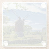 Dessous-de-verre En Verre Saremaa, île d'Estonie, (Dos)