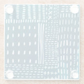 Dessous-de-verre En Verre Sashiko Stitches (Dos)