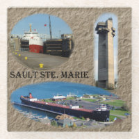 Sault Ste. Dessous de verre en verre Marie