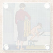 Dessous-de-verre En Verre Scaphandre dans le baquet (Dos)